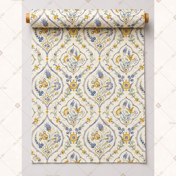 Blue Golden Diamond Fabric Roll Pack of 25