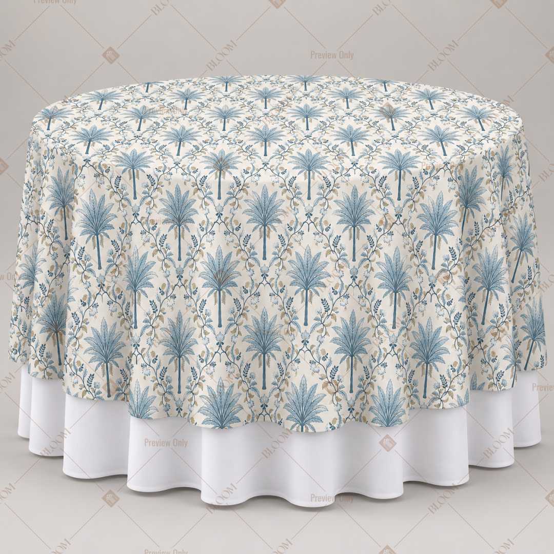 Blue Mughal Arch Table Overlay Pack of 6