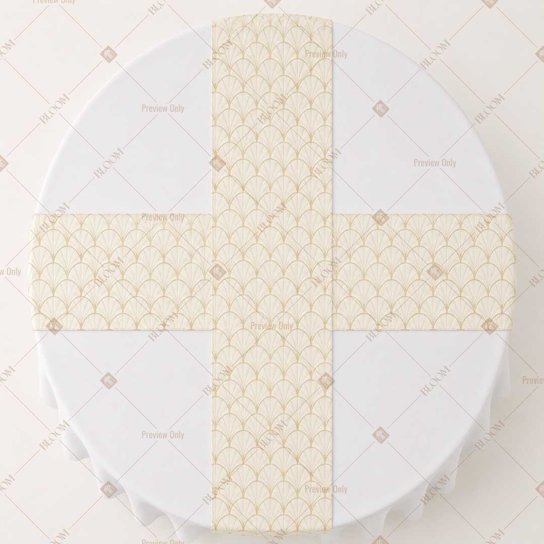 Ivory Mini Dot Table Runner Pack Of 12