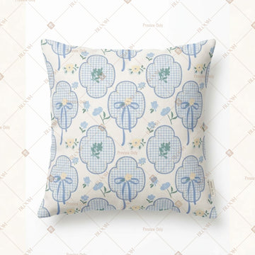 Blue Floral Damask Cushion Cover Pack of 12