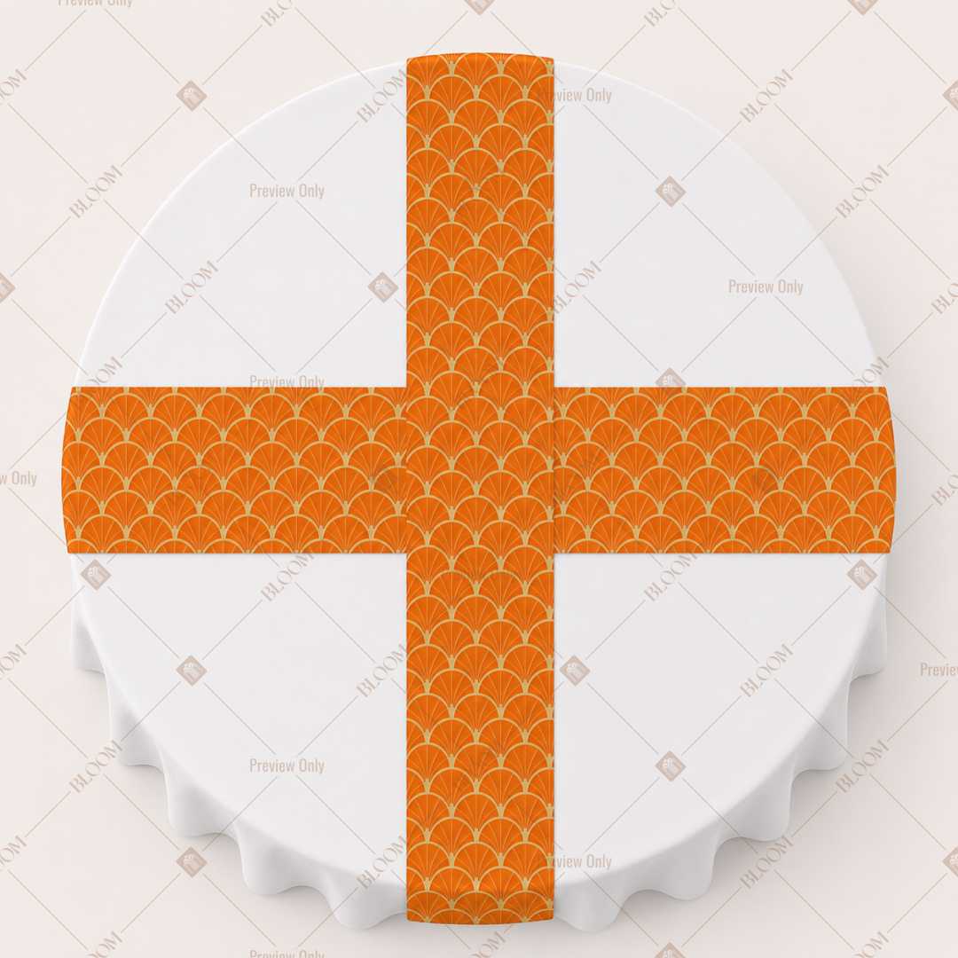 Orange Mini Dot Table Runner Pack Of 12