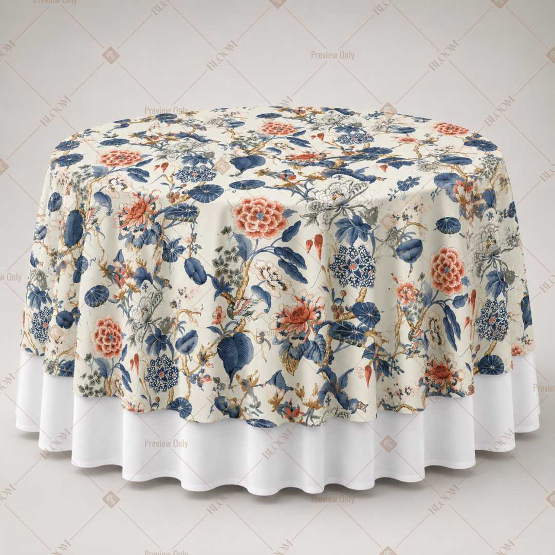 Blue Botanical Garden Table Overlay Pack of 6