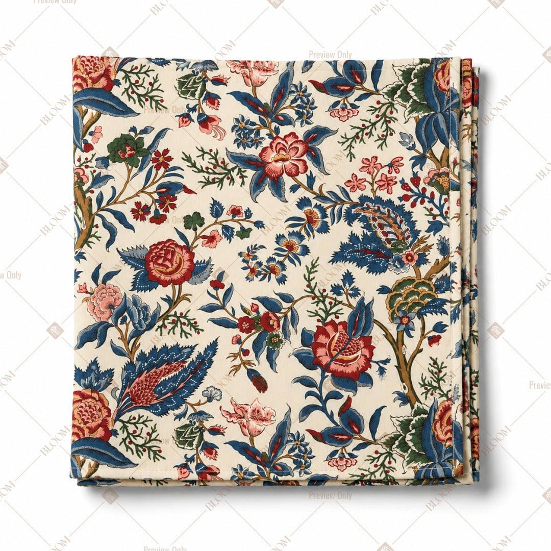 Vintage Floral Bird Pattern Design