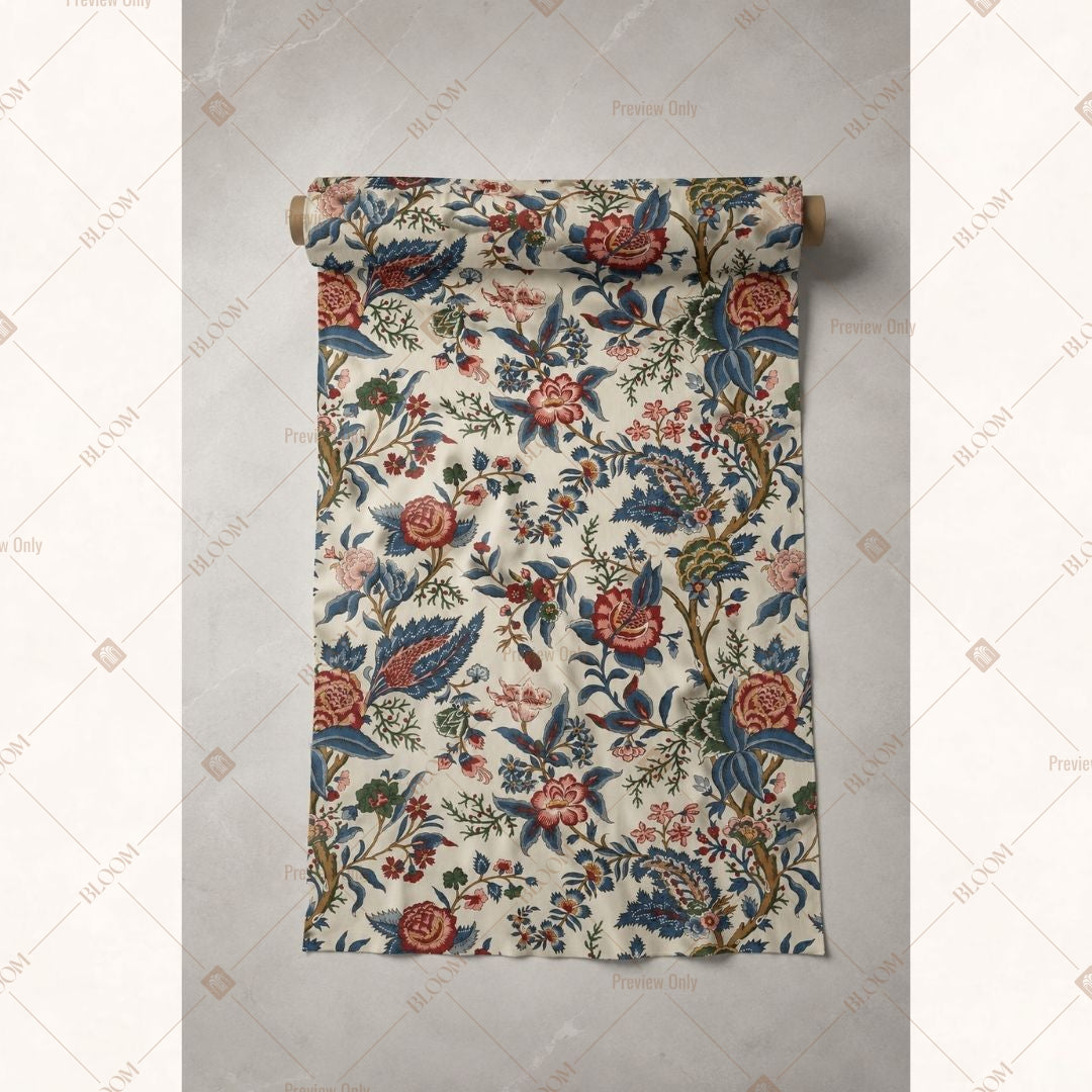 Vintage Floral Garden Fabric Roll Pack of 25