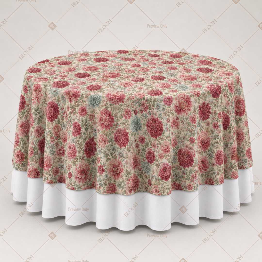 Rose Garden Floral Table Overlay Pack of 6