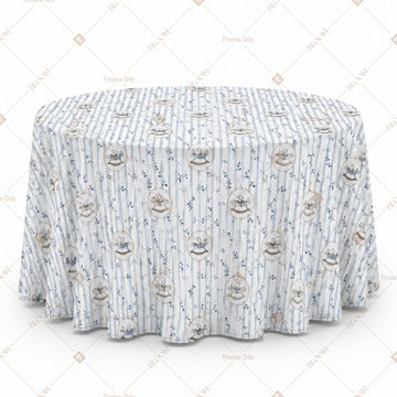 Grey Damask Table Cover Pack Of 6
