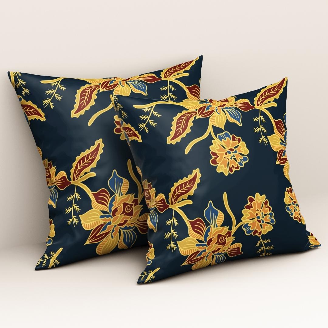 Midnight Blossom Luxe: Cushion Cover - Pack of 12