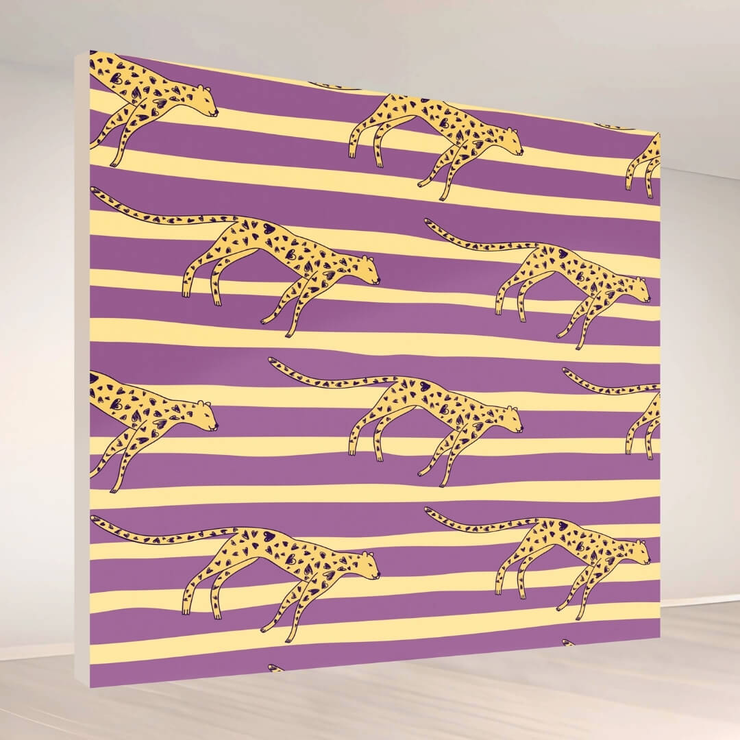 Wild Cheetah Stripes: Backdrop - square