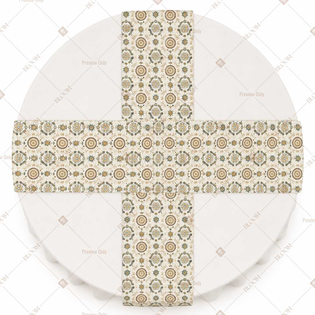 Pink Floral Trellis Table Runner Pack Of 12