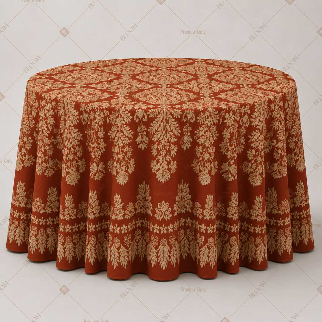 Terracotta Folk Border Table Cover Pack Of 6