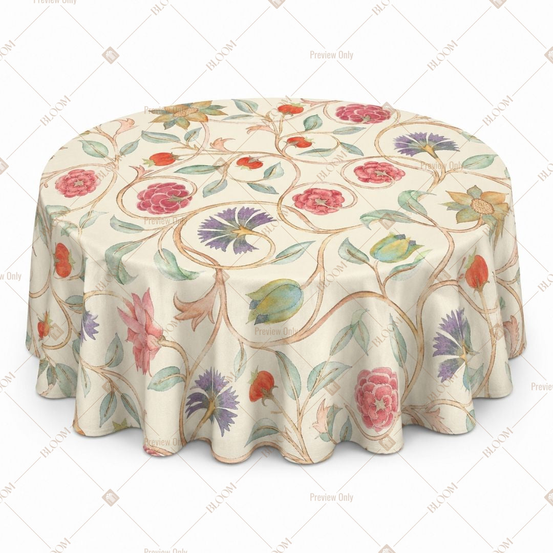 Floral Sketch Table Cover Pack Of 6