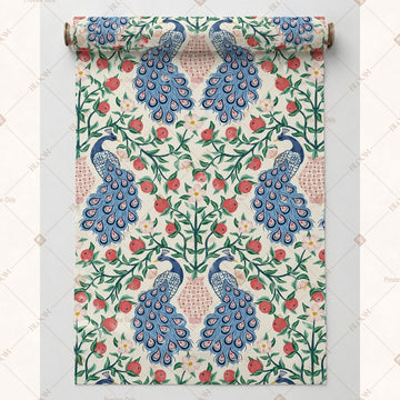 Blue Floral Medallion Fabric Roll Pack of 25