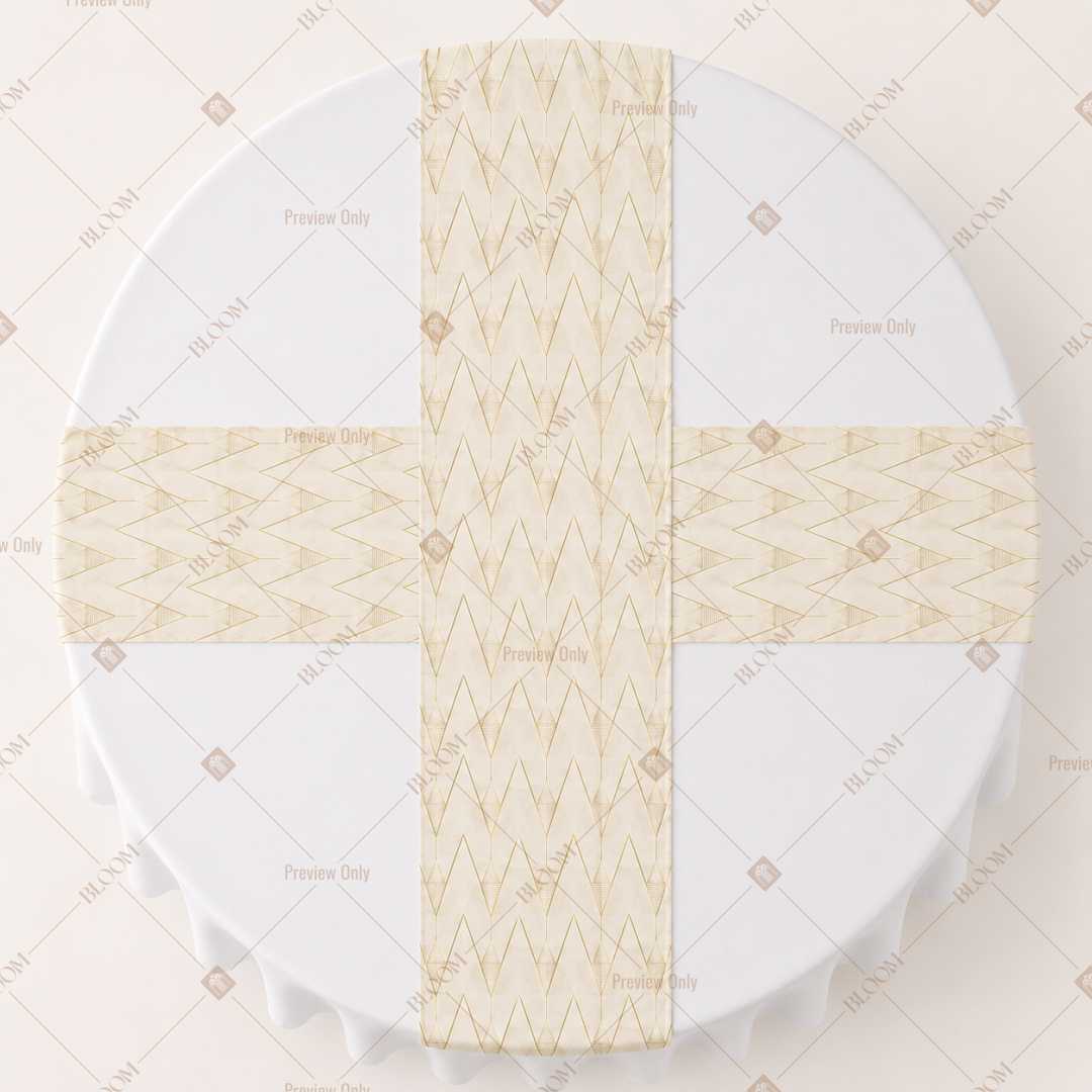 Ivory Solid Table Runner Pack Of 12
