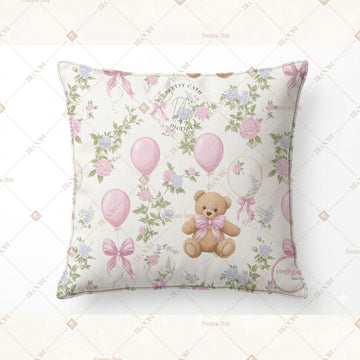 Soft Pink Floral Cushion Cover Pack of 12
