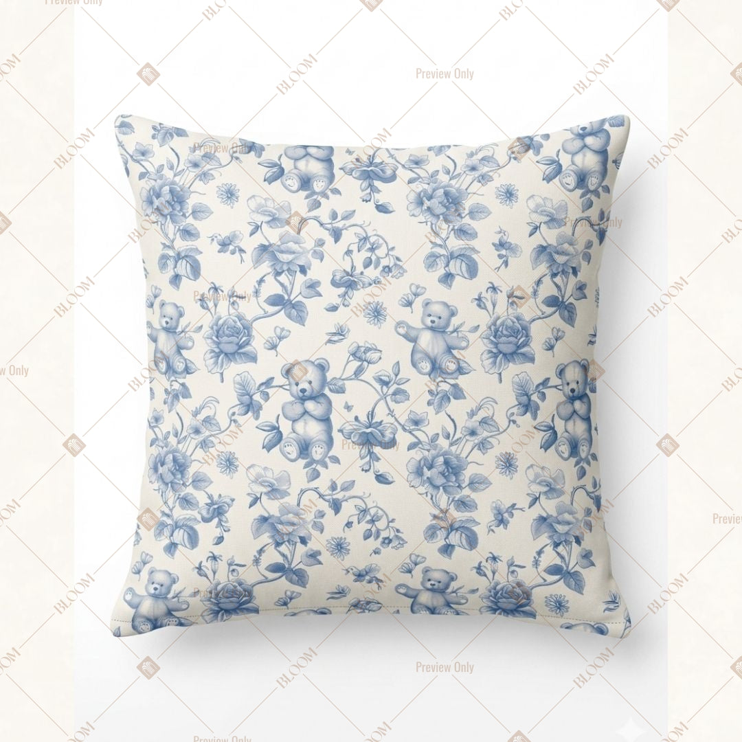 Blue Ditsy Floral Cushion Cover Pack of 12