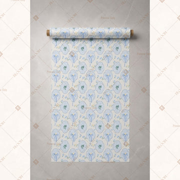 Blue Mini Floral Fabric Roll Pack of 25