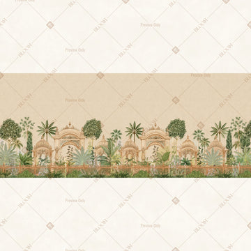 Minimal Botanical Landscape Wide Backdrop