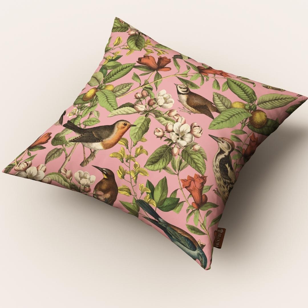 Pink Botanical Aviary: Cushion Cover - Pack of 12