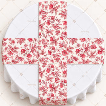 Rose Garden Floral Table Runner Pack Of 12