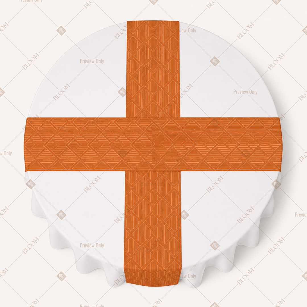Orange Solid Table Runner Pack Of 12