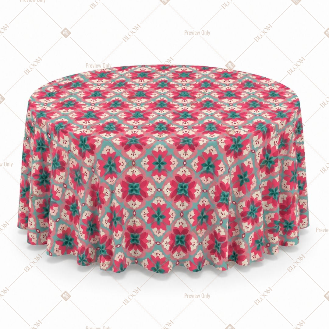 Pink Geometric Table Cover Pack Of 6