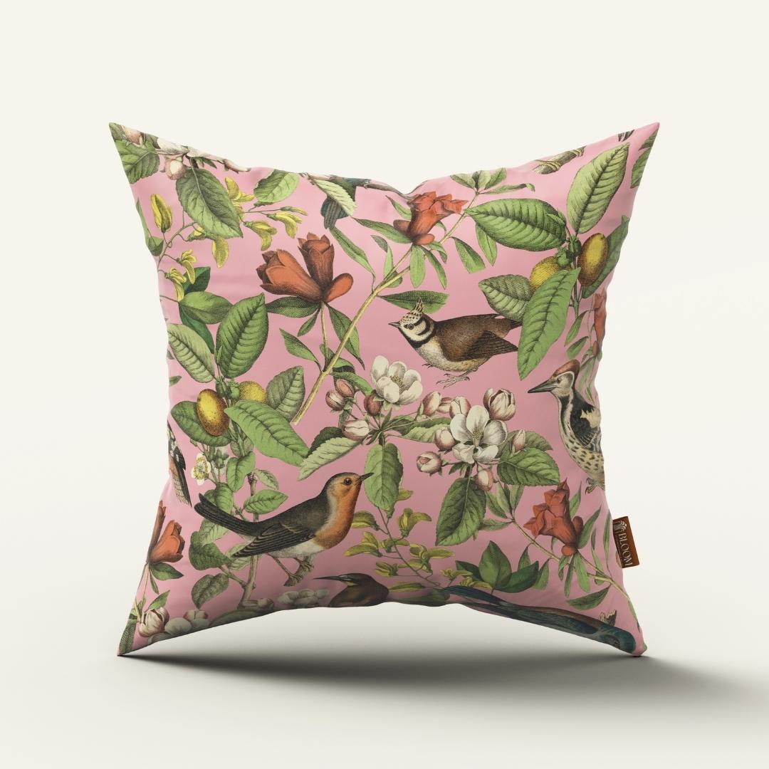 Pink Botanical Aviary: Cushion Cover - Pack of 12