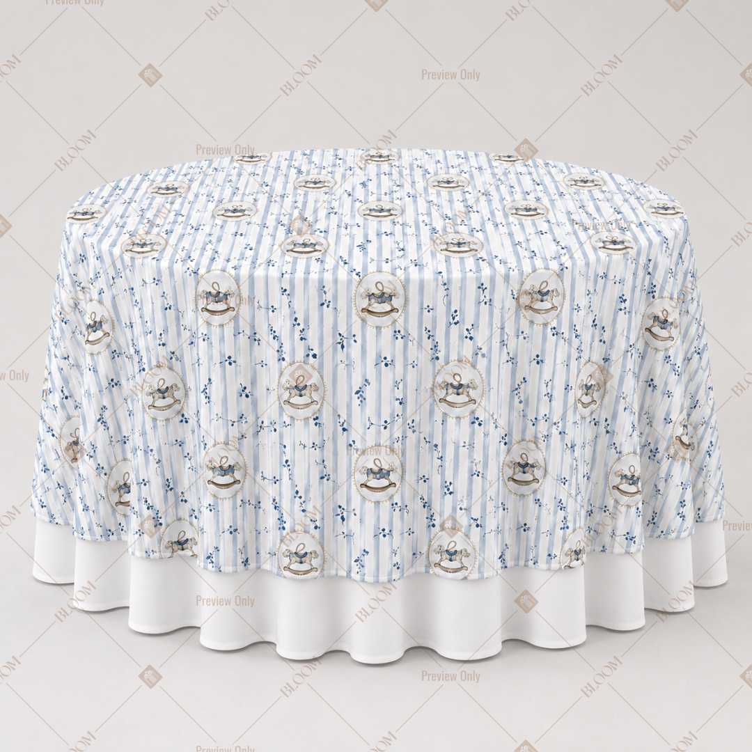 Blue Wildflower Scatter Table Overlay Pack of 6