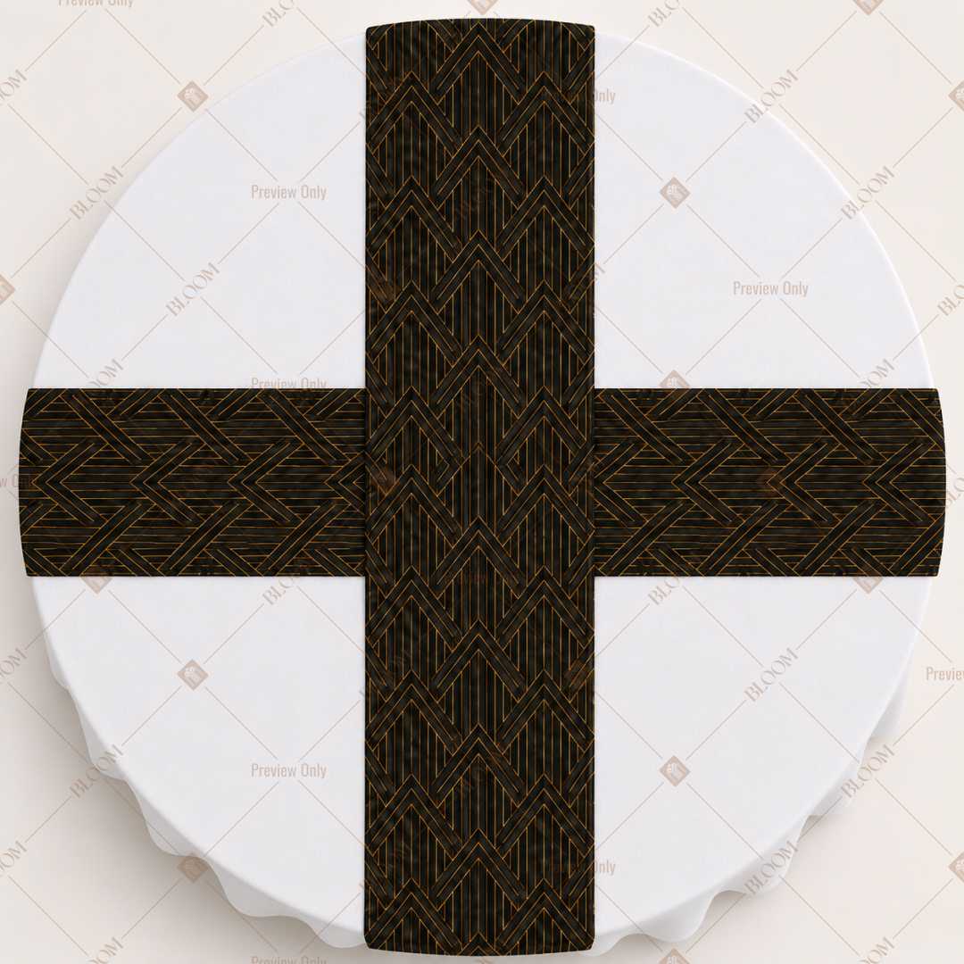 Dark Brown Solid Table Runner Pack Of 12