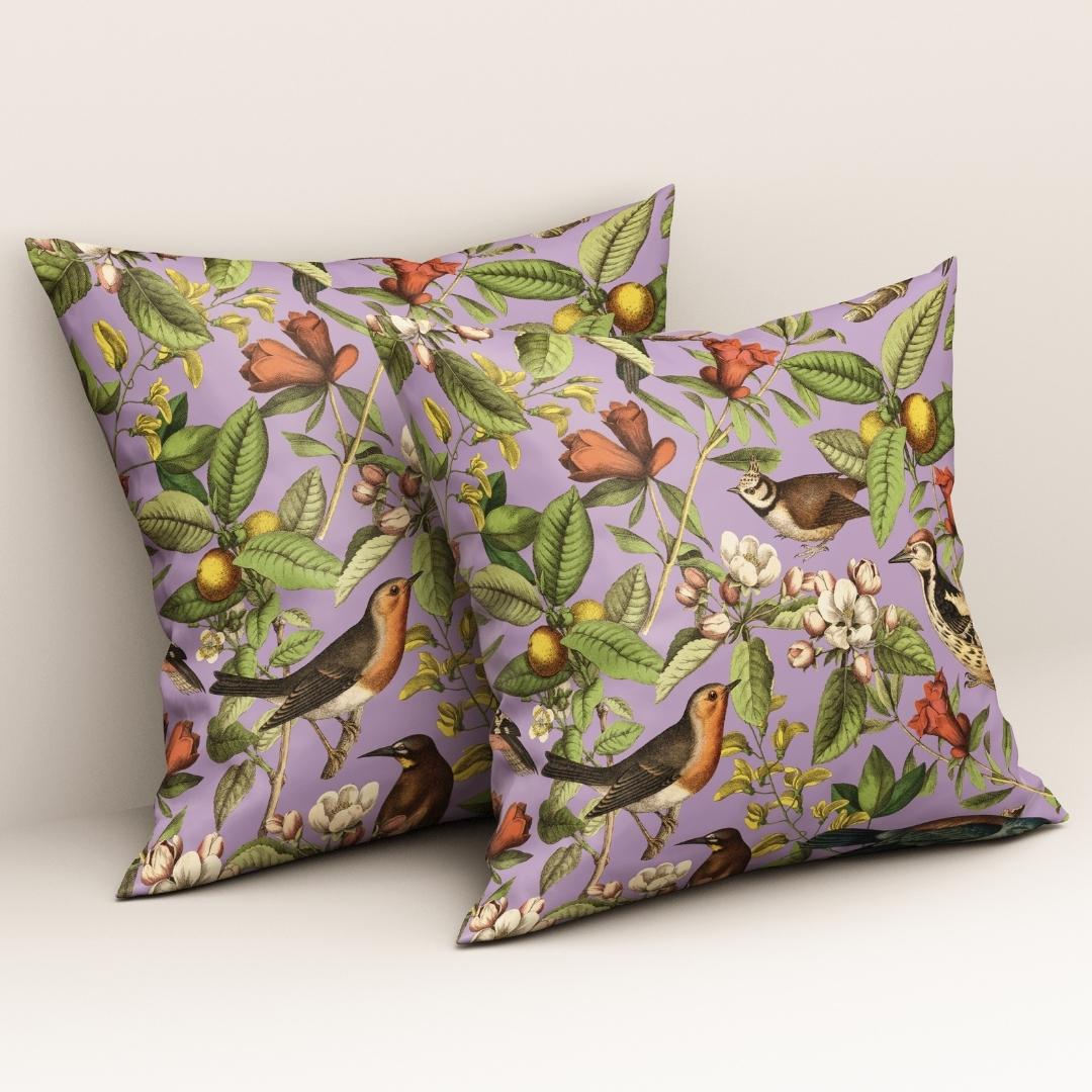 Lavender Botanical Aviary: Cushion Cover - Pack of 12