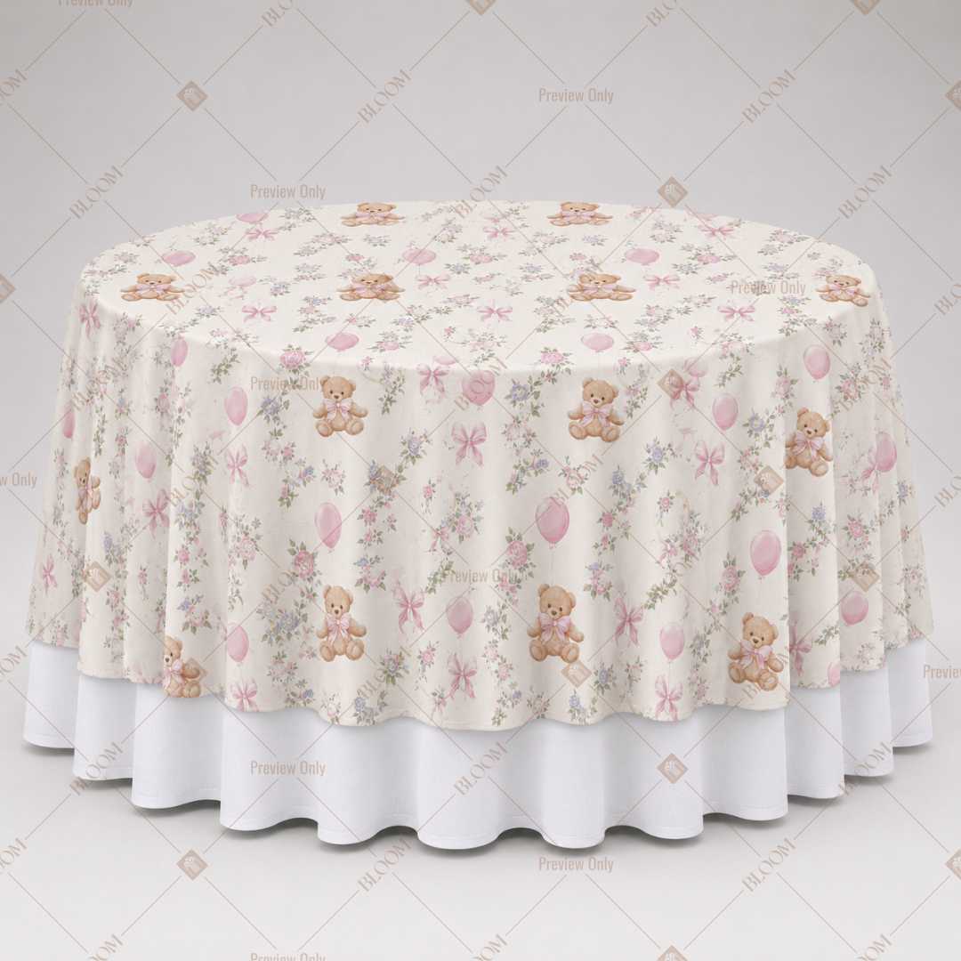 Blush Cottage Floral Table Overlay Pack of 6
