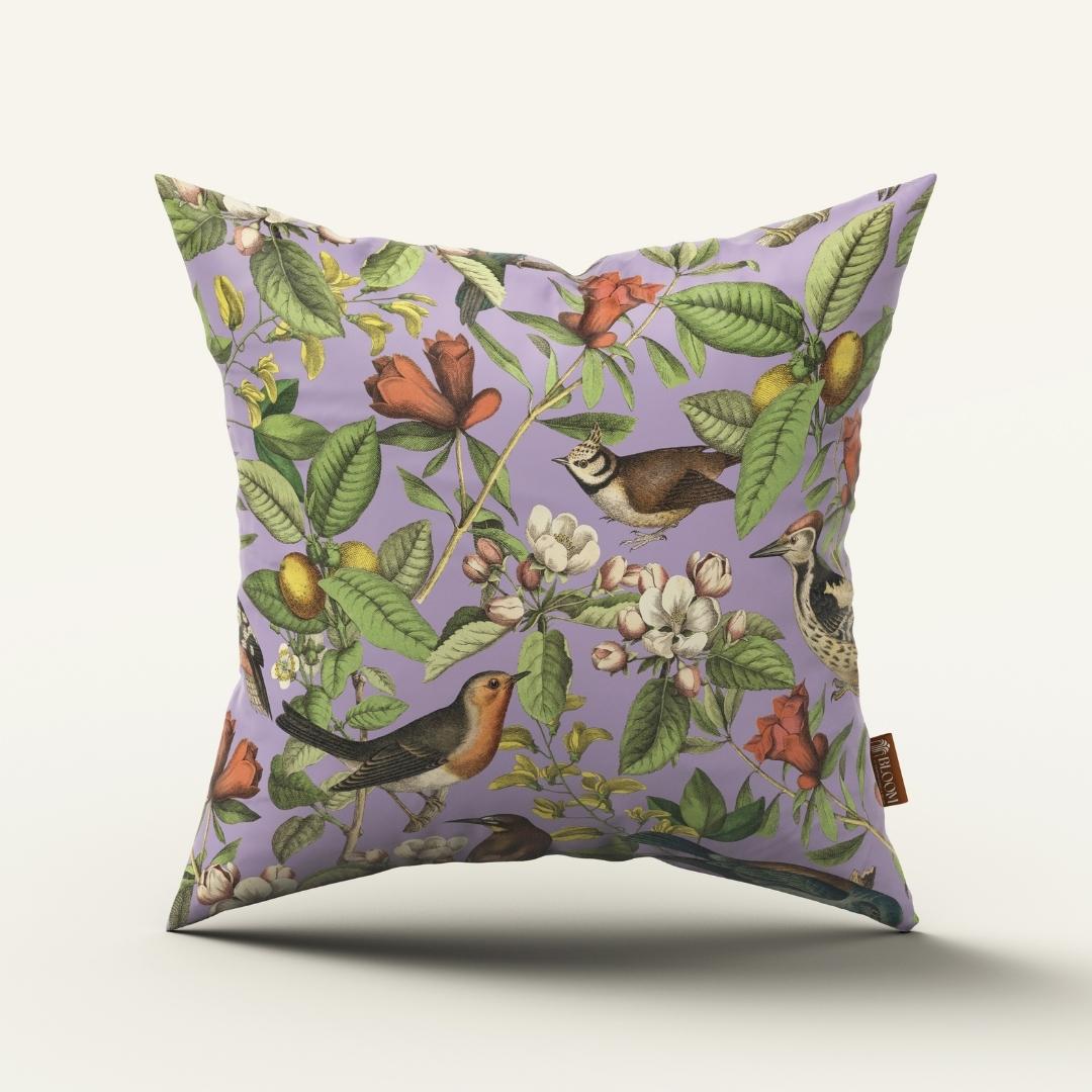 Lavender Botanical Aviary: Cushion Cover - Pack of 12