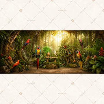 Enchanted Forest Path Wide Backdrop