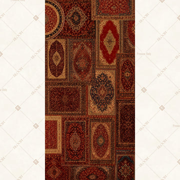 Vintage Persian Carpet Pattern Vertical Backdrop