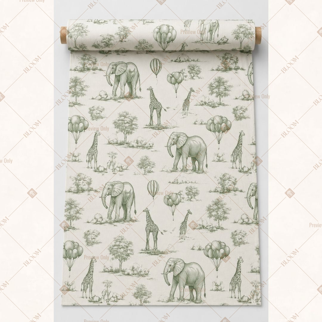 Vintage Toile De Jouy Fabric Roll Pack of 25