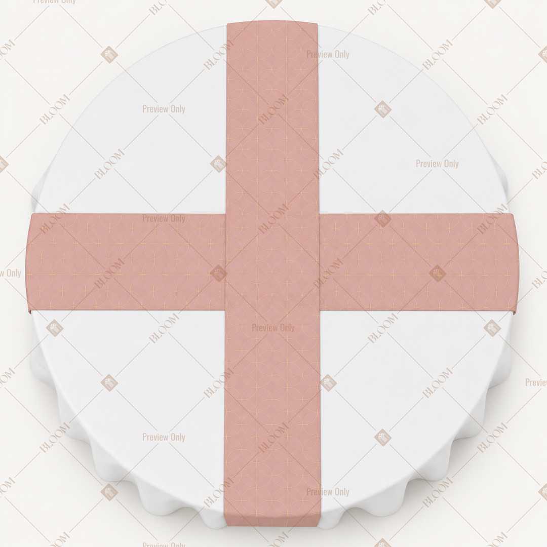 Blush Pink Solid Table Runner Pack Of 12