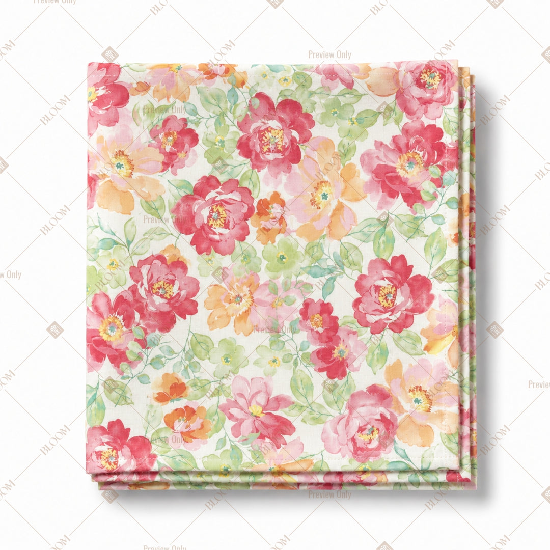 Pink Vintage Rose Pattern Design