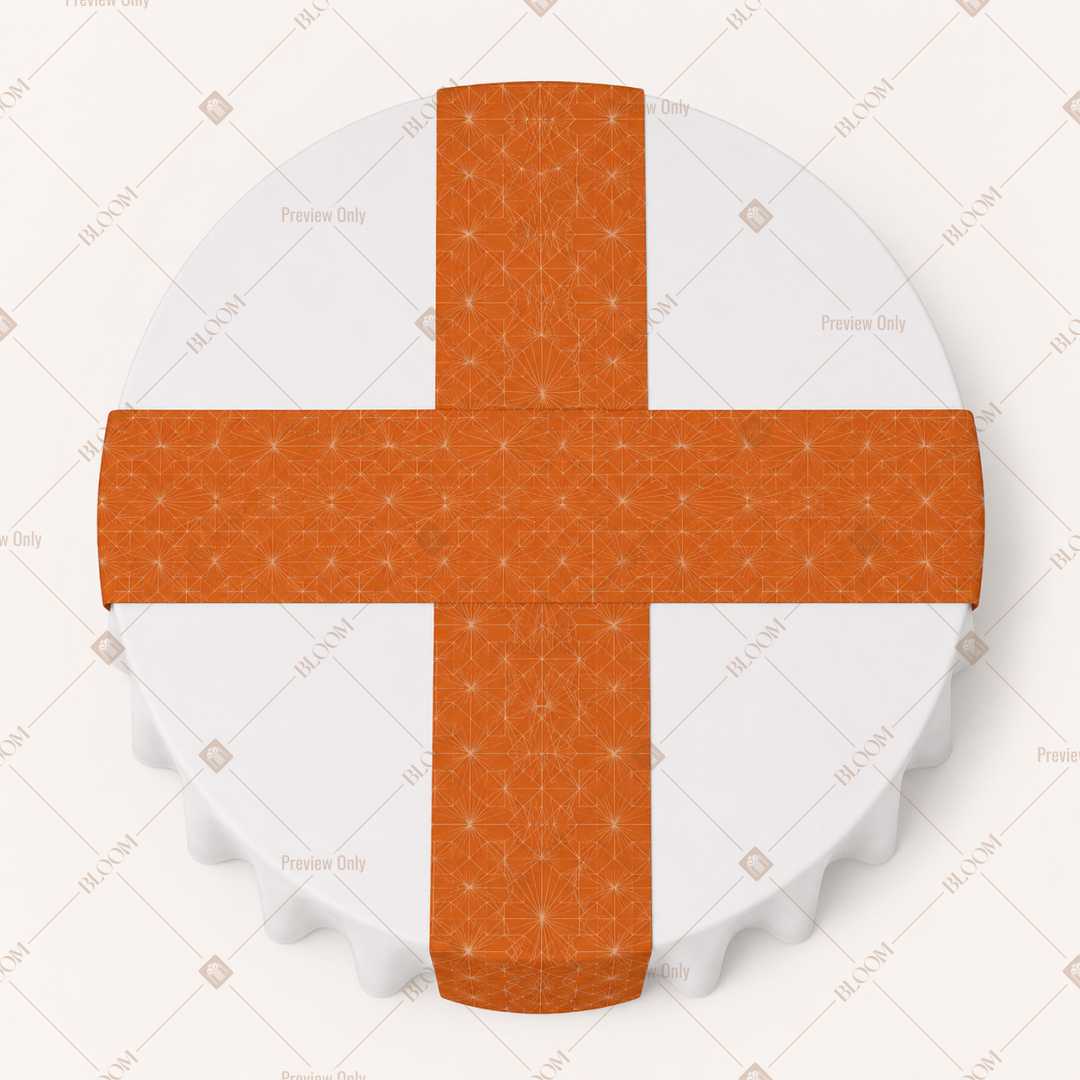 Orange Solid Table Runner Pack Of 12
