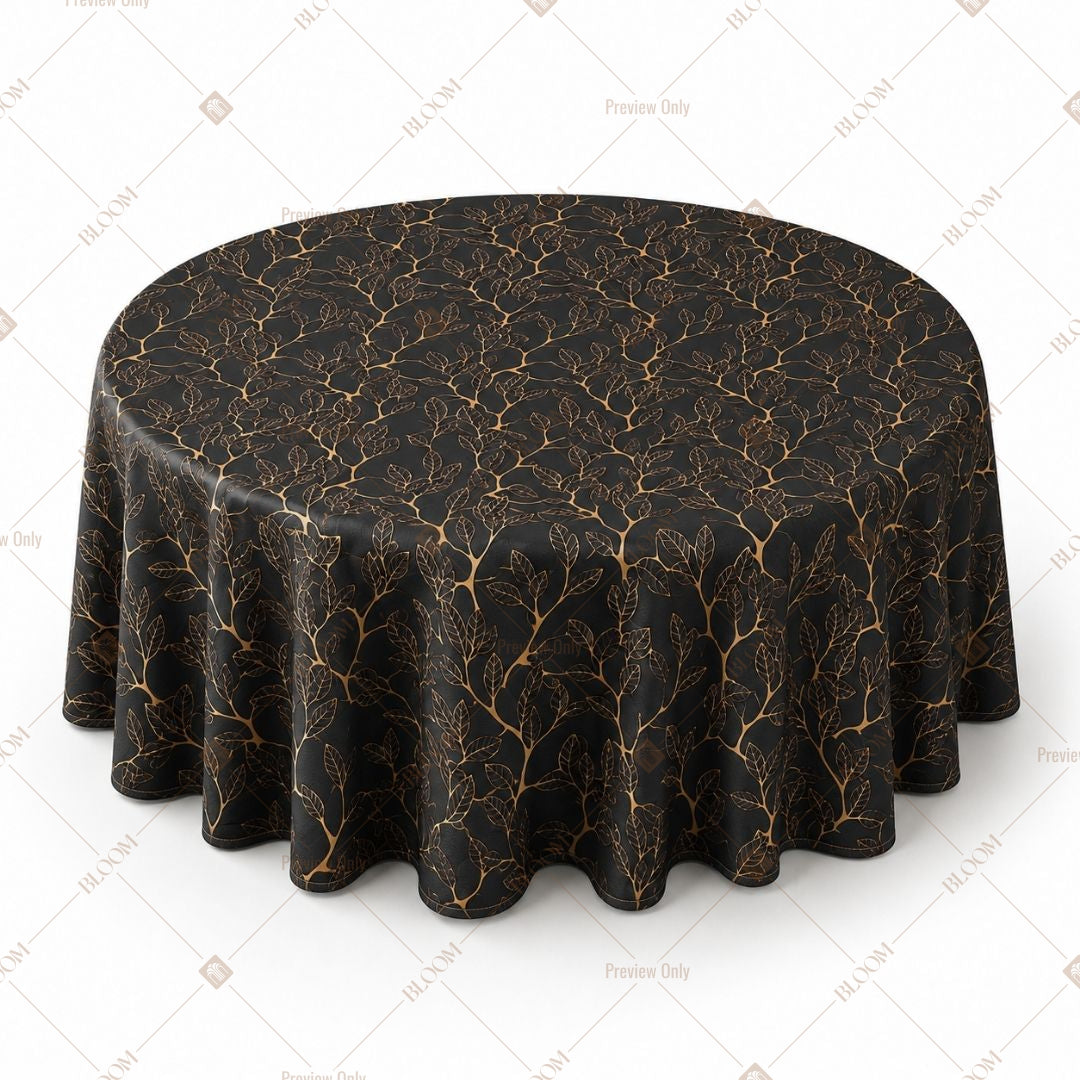 Black Damask Table Cover Pack Of 6