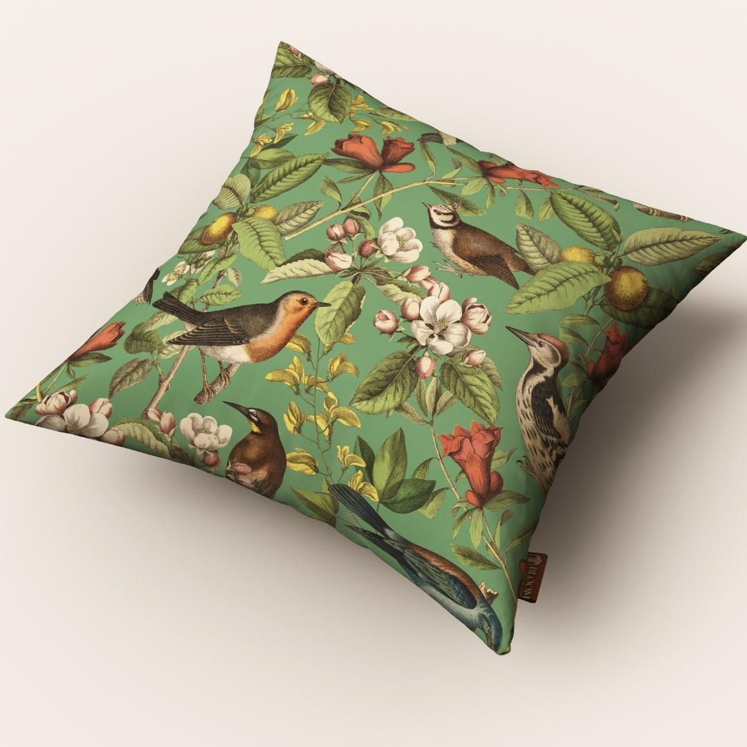Teal Botanical Aviary: Cushion Cover - Pack of 12