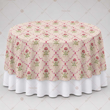 Blush Diamond Floral Table Overlay Pack of 6