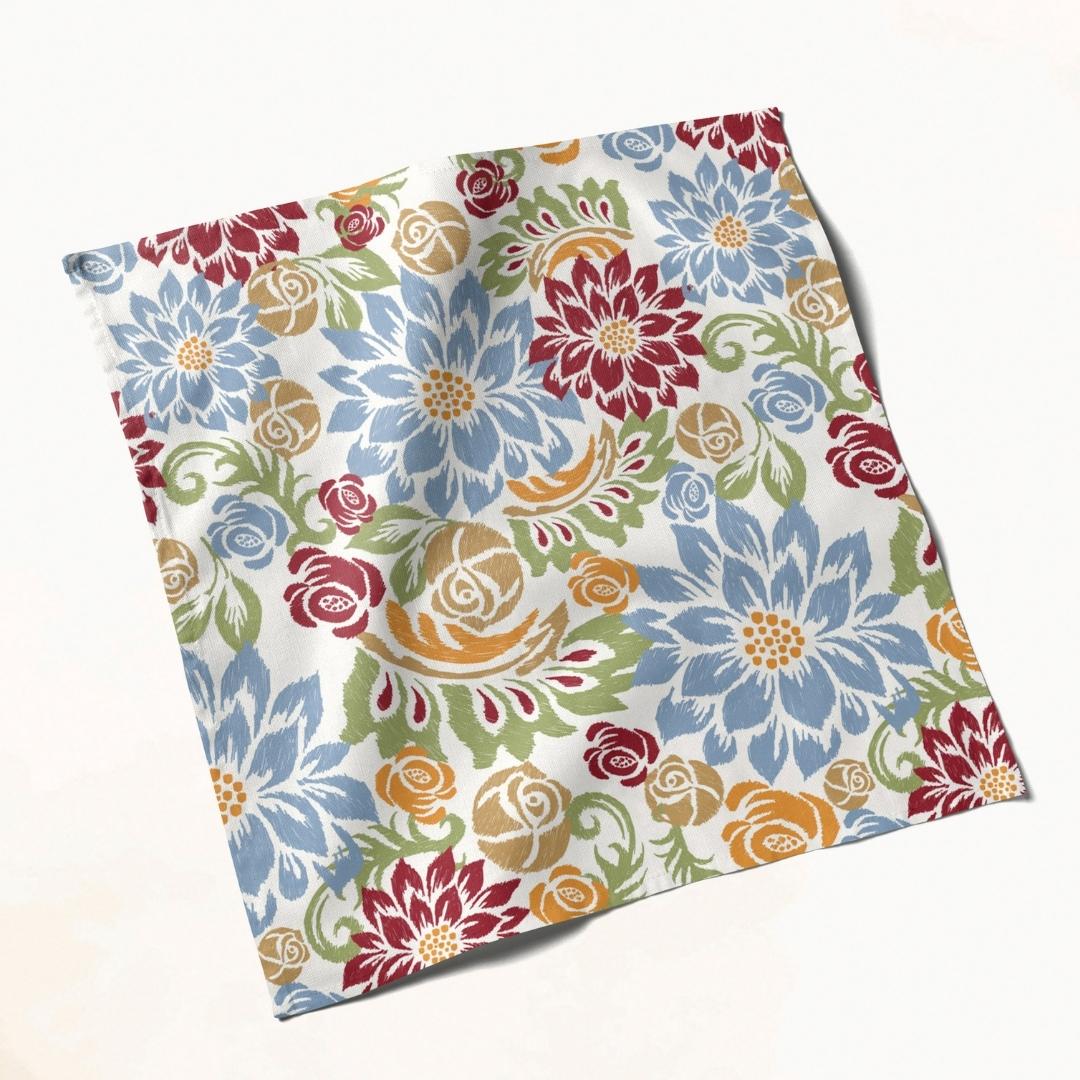 Multicolor Festive Floral: Napkins 18" X 18" - Pack Of 20