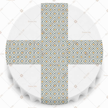 Beige Ornamental Trellis Table Runner Pack Of 12