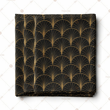 Black Gold Art Deco Pattern Design