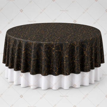 Black Gold Art Deco Table Overlay Pack of 6