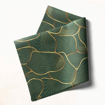 Abstract Green Waves: Napkins 18" X 18" - Pack Of 20