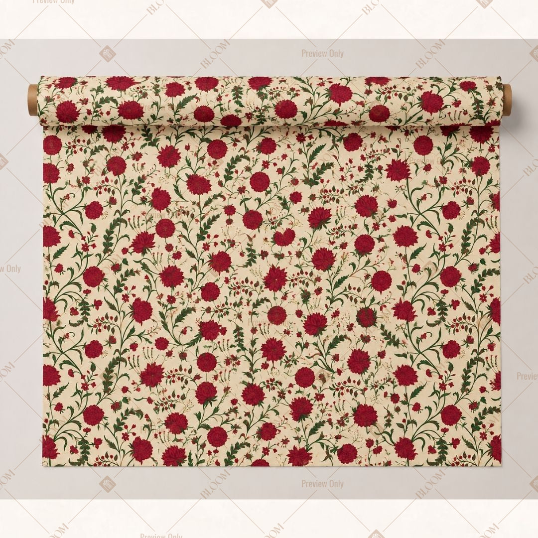 Red Rose Garden Fabric Pack of 25