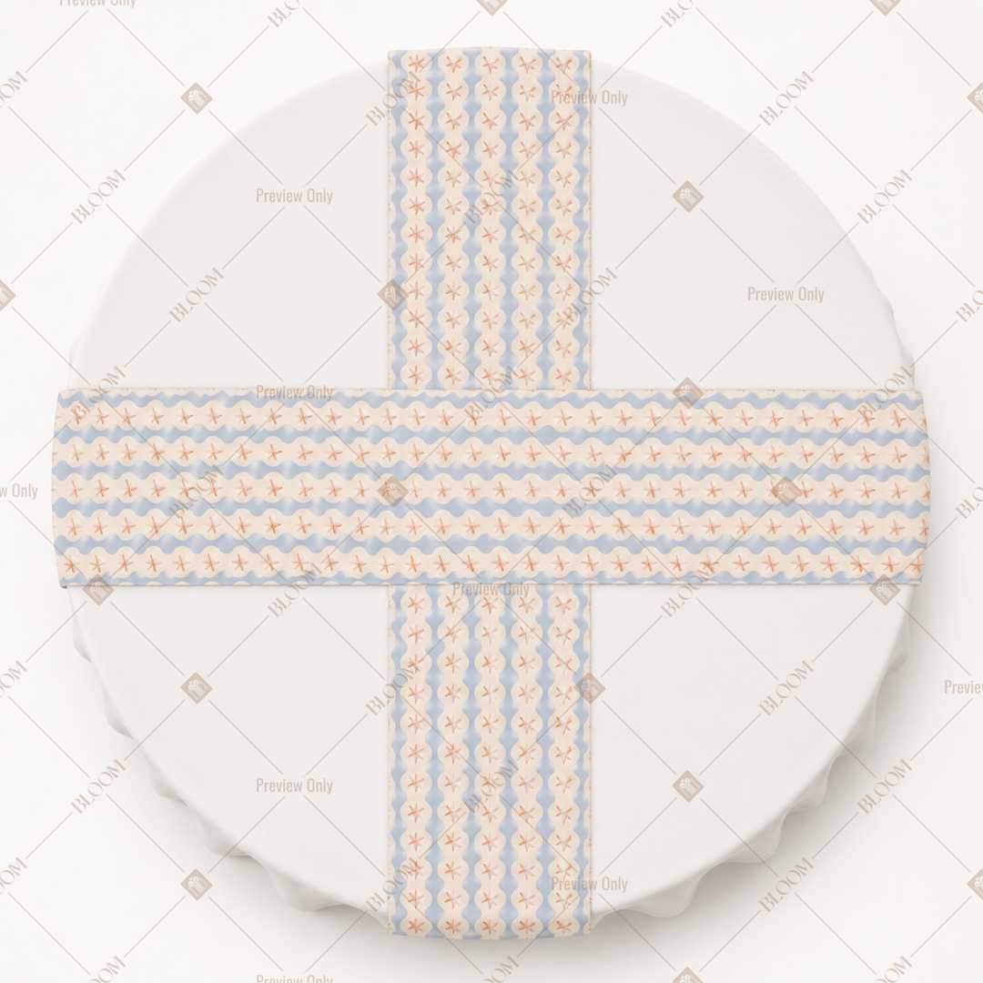 Pastel Stripe Table Runner Pack Of 12