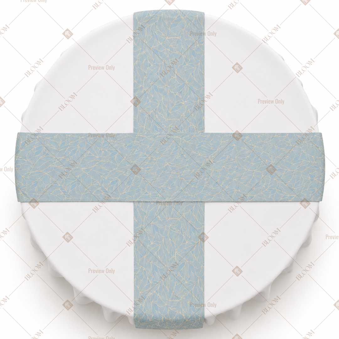 Baby Blue Solid Table Runner Pack Of 12
