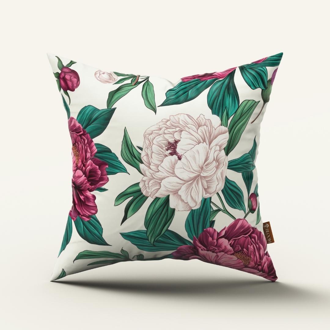 Ivory Peony Garden: Cushion Cover - Pack of 12