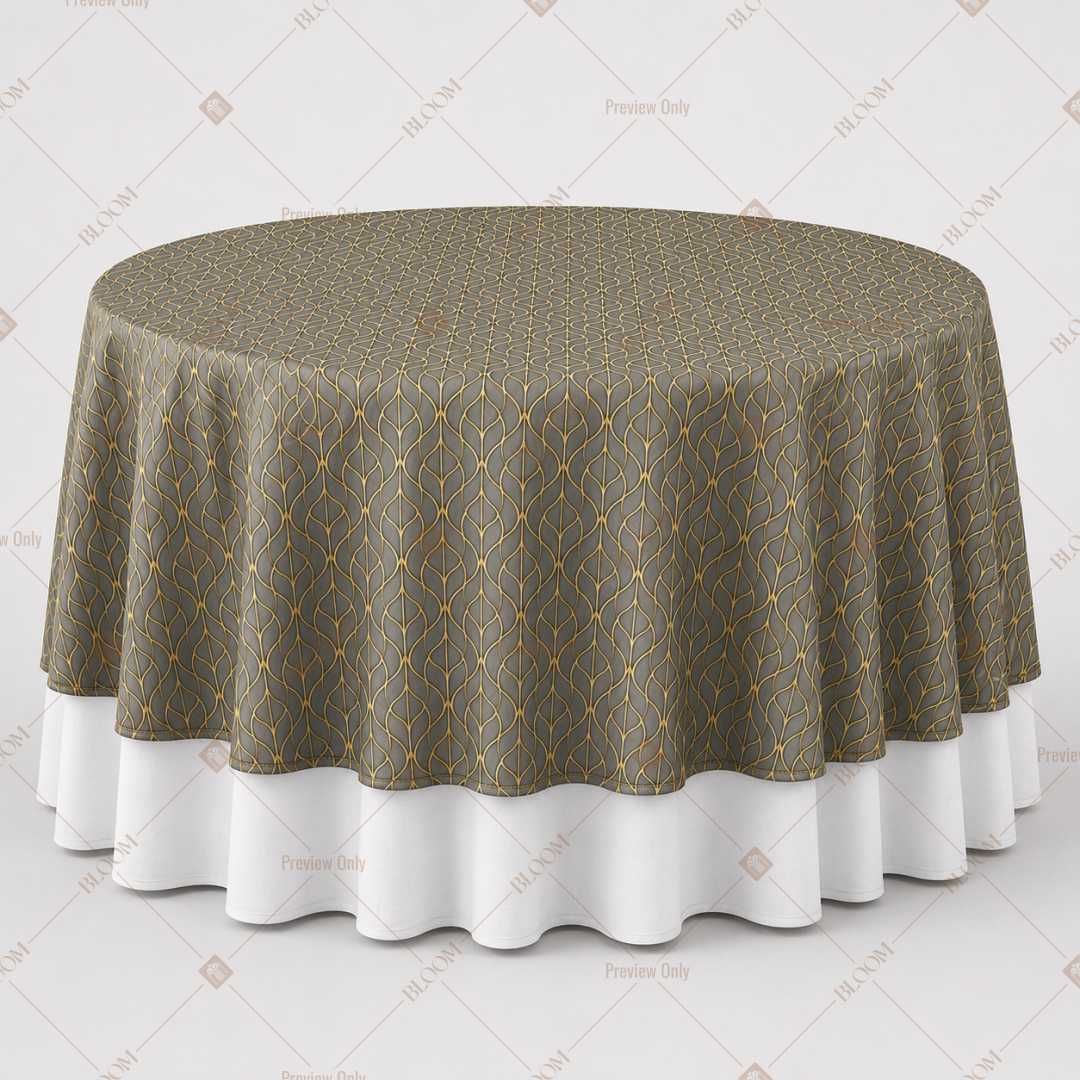 Neutral Linen Texture Table Overlay Pack of 6